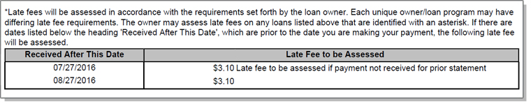 Monthly Bill Screenshot